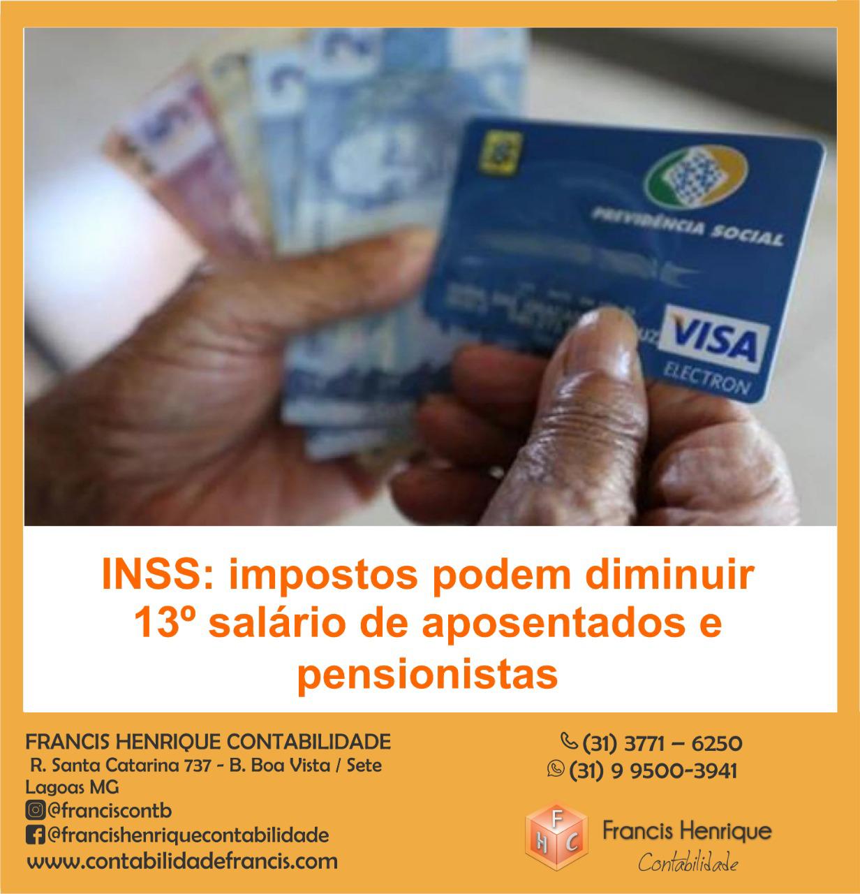 INSS: impostos podem diminuir 13º salário de aposentados e pensionistas